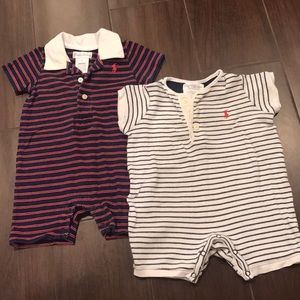 Ralph Lauren baby boy onesies 0-3M (Set of 2)